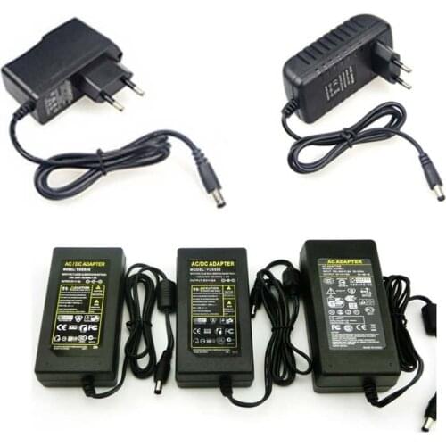 12 V Volt 1A 2A 3A 5A 6A 8A 10A Adapter Lighting Transformers 220v to 12V Power Supply AC DC Led Power Supply Adapter 12V 5A 2A