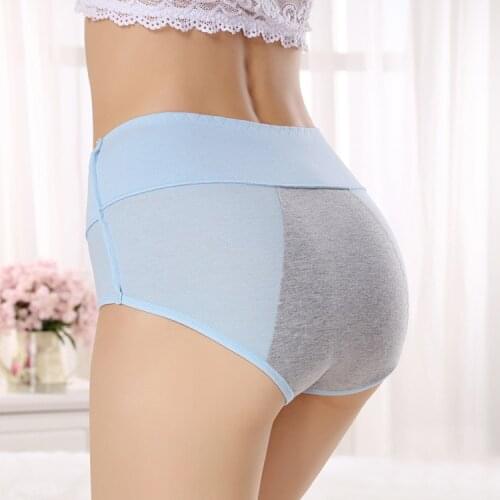 3Pcs Leak Proof Menstrual High waist Panties Physiological Pants Women Underwear Period Comfortable Waterproof Briefs Underwear
