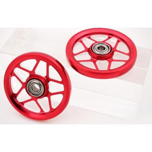 4 Pcs 19mm Aluminum Ball-race Roller 95272 Hollow 5 Stars Guide Rollers for Tamiya Mini 4WD Racing Car Model