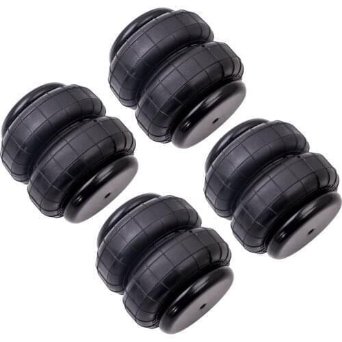 4x Air RideStrut Bag Standard 2500lb 1/2"npt Single Port Heavy Duty Truck