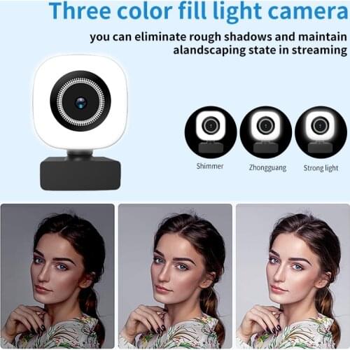 4K Webcam PC USB Web Camera with Microphone 2K/1080P Video Camera for Conference Recorder Office Webcam 4K for PC Laptop