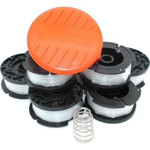 8PK 0.065" Spool for Strimmer Trimmer Replacement 30ft 0.065" Autofeed String Trimmer Line 8PK Spool 1PK Spool Cap 1 PK Spring