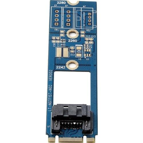 M.2 NGFF to 7 Pin SATA III Adapter Converter Board Card for Windows / Linux