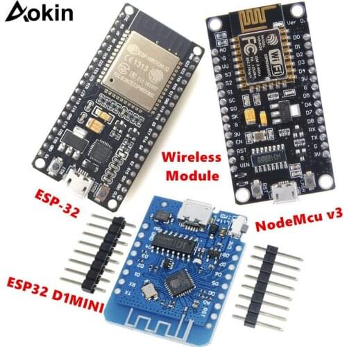 Wireless module NodeMcu v3 ESP32 D1MINI Lua WIFI development board ESP8266 with pcb Antenna and usb port ESP-12E CH340