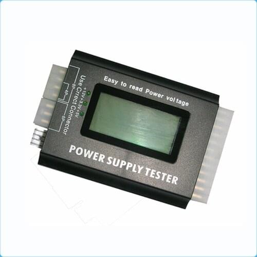 Digital battery Tester Power Bank Supply Tester Computer 20/24 Pin check quick voltage meter 4/8/24/ATX 20 Pin Interface