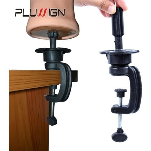 Common Size Practice Training Mannequin Head Holder Wig Head Stand Table Clamp Metal And Plastic Material 1 Piece