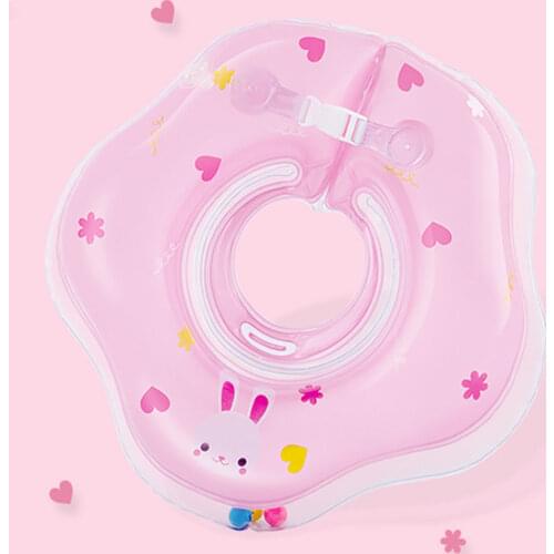 Baby Inflatable Float Ring Safety Infant Neck Float Circle Thicken Swim Neck Ring Swimming Pool Accessories Bathing Accessories