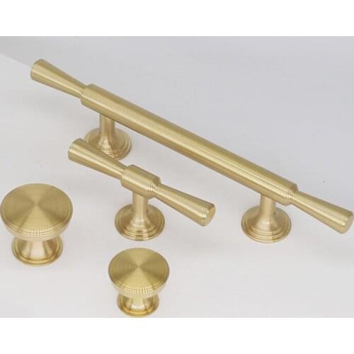 Elegant Luxury 10PCS European Pure Brass Kitchen Cabinet Door Handles Cupboard Wardrobe Drawer TV Cabinet Pulls Handles & Knobs