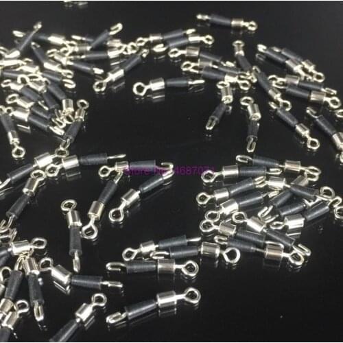 By DHL 1000set 30pcs/set Ball Bearing Swivel Solid Rings Fishing Connector Hooks Quick Fast Link wholesale