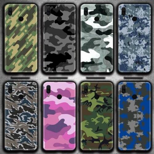Camouflage Pattern Camo military Army Phone Case Huawei Y6P Y8S Y8P Y5II Y5 Y6 2019 P Smart Prime Pro