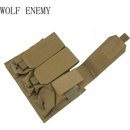 Molle Tactical Triple M4 5.56mm Mag Magazine Pouch Bag for Pistol Handgun AR Green Black,light Green 6 Colors