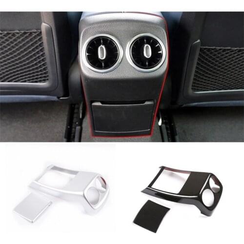 ABS Car Rear Armrest Box Air Outlet Cover Protection Frame Stickers For Mercedes Benz A Class W177 A180 A200 A220 A250 2019
