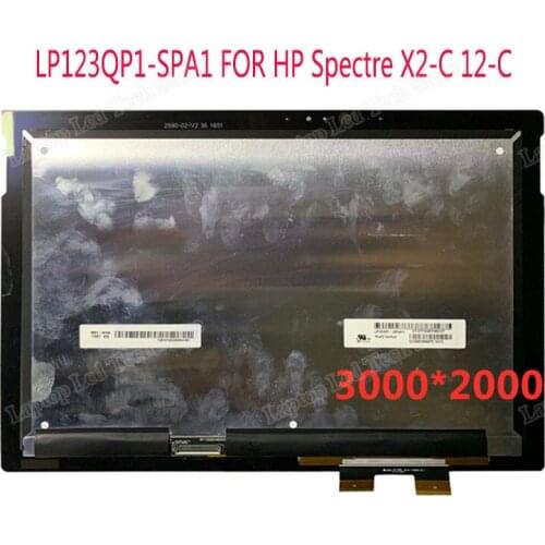Genuine 12.3 Inch for HP Spectre X2-C 12-C 3000*2000 LP123QP1-SPA1 LCD Screen Touch Assembly