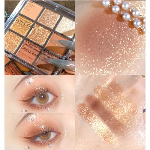 Eyeshadow Palette 9 Colors Full Matte EyeShadow Naked Palette Shiny Glitter Eye Shadow MakeUp Nude Highlight Korea Cosmetics
