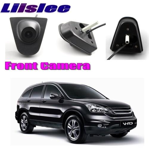 LiisLee Car Front Camera For Honda CRV CR-V 2010-2018 15 LOGO CAM Hood Mesh Front Grille CAM DIY Manually Control Front Camera