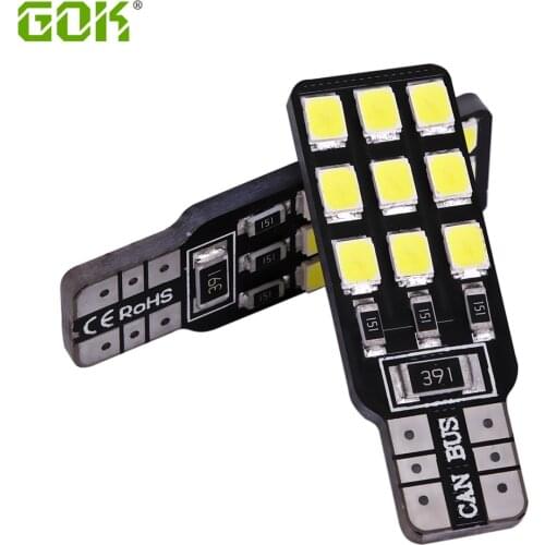 Super Bright 2 X T10 W5W T10 led canbus 18smd led 2835 194 168 NO ERROR 12V Car Auto Bulbs Indicator Light Parking Lamp
