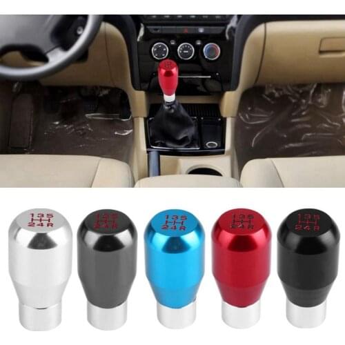 Universal 5 Speed Aluminum Alloy Car Gear Shift Knob Stick Manual Shift Lever Automatic Gear Stick Shift Knob New
