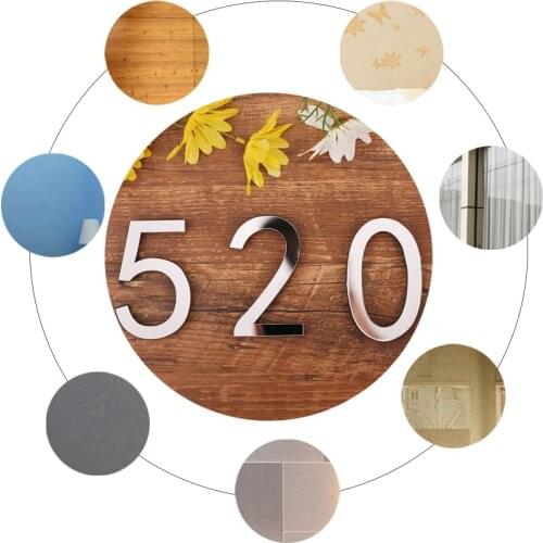 Mirror Surface Wall Stickers 3D Silver Alphabet English Letters Acrylic Creative Eco-Friendly Home Hotel Wall Decorations DIY