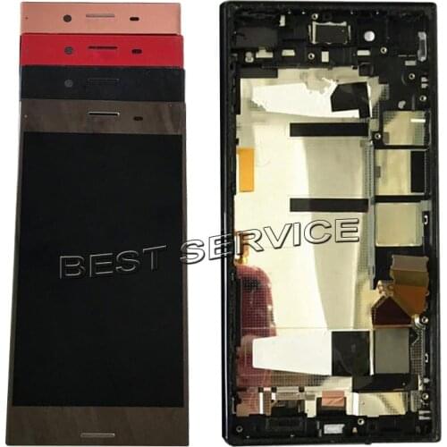 For sony xperia XZ Premium LCD Display With Touch Screen Digitizer frame assembly For sony for xperia XZP G8141 G8142
