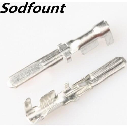 100pcs H62 brass tinned 2.8mm automotive terminal Automotive connector male terminal DJ614B-2.8×0.8B