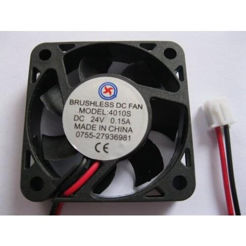 26 pcs Brushless DC Cooling Fan 4010S 24V 7 Blade 40x40x10mm Black 2 Wires