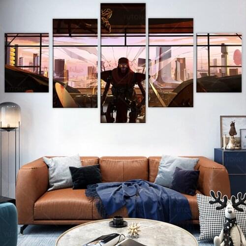 5 piece Revenant Apex Legends Game Poster print HD Wall Picture Canvas Paintings for Home room Decor Wall Art framed