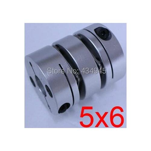 5x6 6mm Double diaphragm Disc coupling ,electric elastic coupler screw rod Stepper servo motor encoder shaft coupling D26 L35