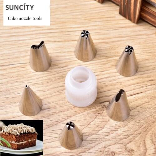 6PCS DIY Pastry Cake Icing Piping Bag Decorating Nozzles Tips A Bag Of Candy Accessories Confectionery For Cream Baking Tool