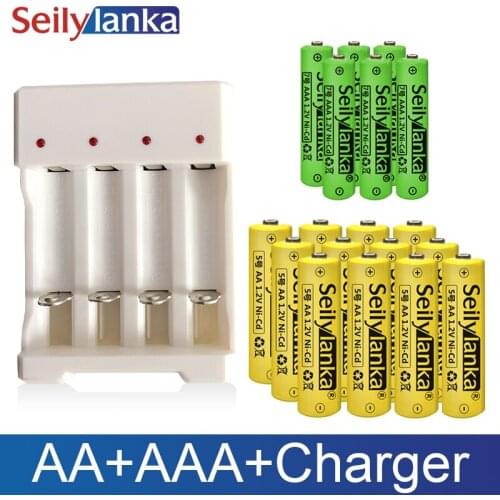 1.2V AA AAA Rechargeable Battery Ni CD led torch Toys RC NH cell charger high capacity
