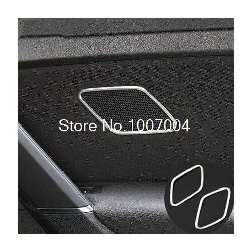 Angelguoguo Car Rear door loudspeaker sound decoration frame sticker car stying For Volkswagen 2014-2015 VW Golf 7 MK7