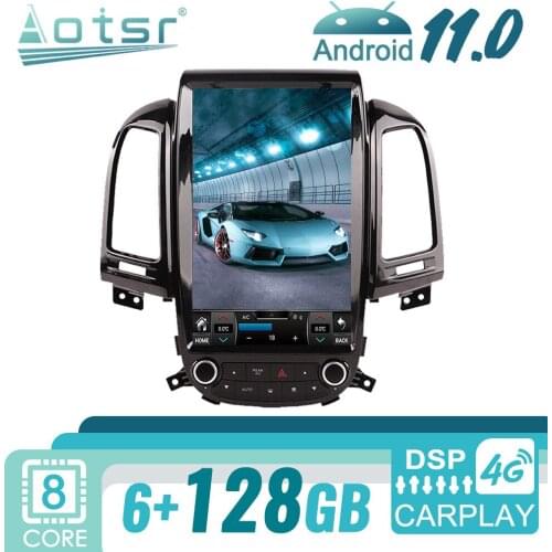 Android For Hyundai Santa Fe 2006 - 2012 Tesla Car Radio GPS Navigation Multimedia Video Player Auto Audio Stereo Head Unit