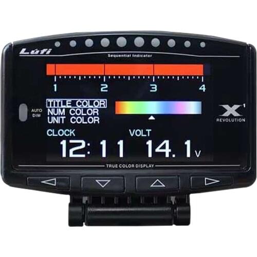 Lufi X1 OBD2 Car Head Up Display Water Oil Temperature Speed smart Meter Gauge multifunction Universal