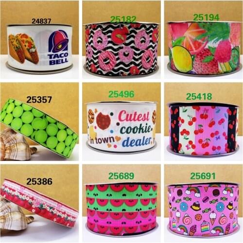 Free shipping 2020 new arrival ribbons Hair Accessories ribbon 10 yards printed grosgrain ribbons 24837