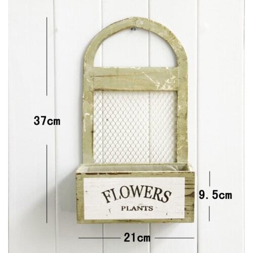 Free shipping,Fashion vintage rustic bonsai rack wood storage box muons home decoration/37*21cm.garden groceries