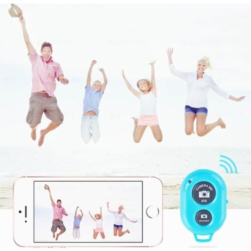 Wireless Shutter Release Button Self-Timer Bluetooth Remote Control Button Adapter Camera Phone Stick Shutter 10M Range Control