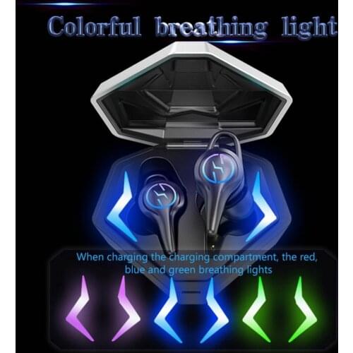 K92 Bluetooth5.0 Wireless Earphone Mega Bass Sensitive Low Latency TWS Dynamic Headset Surround Sound Touch Control Games Earbud