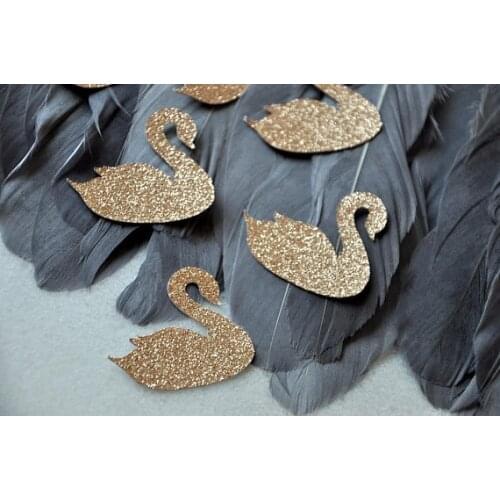 Glitter gold Swan Lake table confettis wedding scatters bridal shower bachelorette engagement party decorations