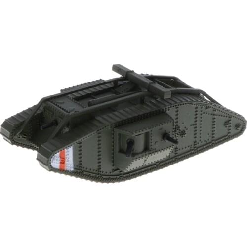 British Battle Tank MK. IV Male, 1:100 Scale Alloy Diecast Tank Model Toy Collectibles Gift for Kids