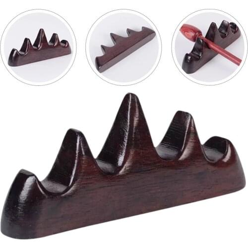 Wooden Ink Brush Holder Durable Brush Pen Rack Brush Pen Stand for Home