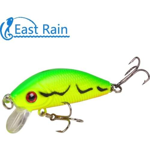 East Rain 5cm/4.2g topwater Fishing Lure Artificial Hard Bait Wobbler Spinner Japan Mini Crankbait Carp fishing Free shipping