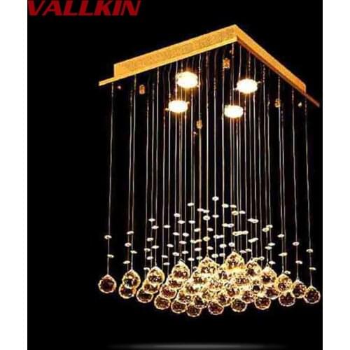 Square Mounted Ceiling Chandeliers Modern Pendant Chandelier Crystal Lamp LED Pendant Lamp Hanging Lamps Dining Living Room
