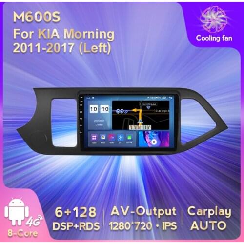 MEKEDE 8 Core 6GB+128GB 4G LET Car GPS Navigation DVD Multimedia Player for KIA Morning 2011-2017 DSP RDS Stereo Player WIFI BT