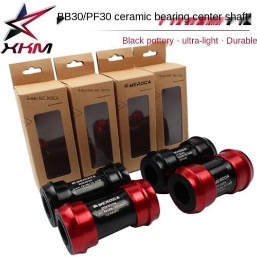 MEROCA BB30 PF30 turn SHIMANO crankset 24mm 22 ceramic bearing bottom axis press-in bottom axis
