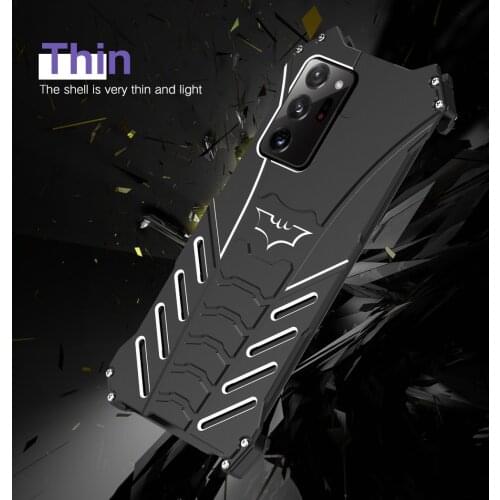 Metal Aluminum cool Case For Samsung Galaxy Note 20 Ultra phone Case holder For Galaxy Note 20 Cases cover Funda Bumper Coque