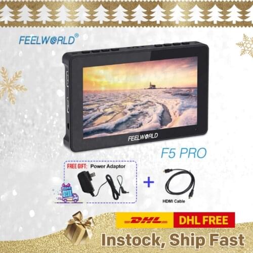 FEELWORLD F5 Pro 4K Monitor 5.5 Inch Field Monitor TYPE C Video Monitor for DSLR Camera Gimbal Rig
