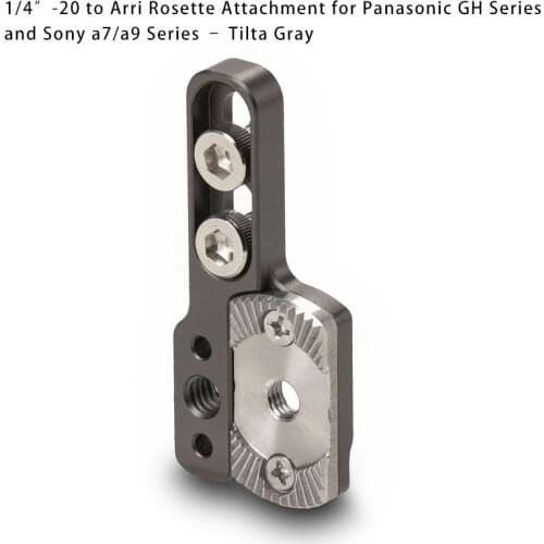 Tiltaing 1d/4' 20 to Arri Rosette Attachment for Panasonic GH Series and Sony a7/a9 Series Tilta Gray