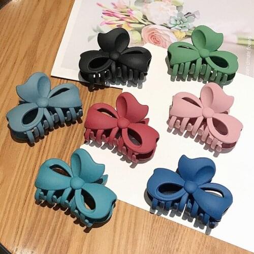 New Claw Clip for Women Tough Black Plastic Hair Claw Large Size Hair Clamps Claw Clip Crab for Hair Accessories for Hair