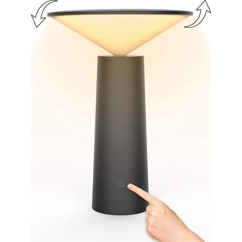 Rechargeable Desk Lamp 3 Modes Led Night Light Touch Bedside Table Lamp USB Charging Stepless Dimming Eye-Care Reading Lights