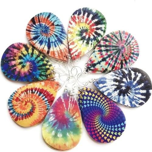 POFUNUO Summer Style Colorful Drop Earrings For Women Black Earring Jewelry Big Earing bijouterie