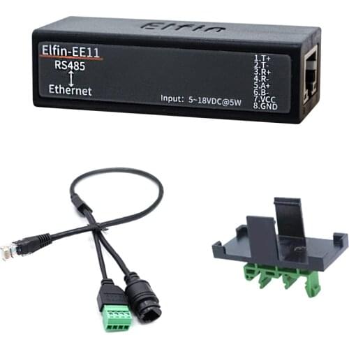 Serial Port RS485 To Ethernet Device Server IOT Data Converter Support Elfin-EE11 TCP/IP Telnet Modbus TCP Protocol